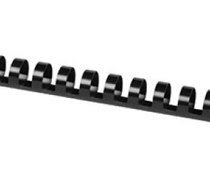 Inele plastic 14 mm, max 115 coli, 100buc/cut, Office Products - negru