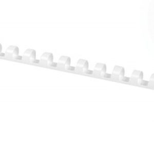 Inele plastic 8 mm, max 45 coli, 100buc/cut, Office Products - alb