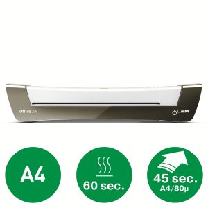 Laminator LEITZ iLAM Office, A4, kit folii laminare inclus, alb