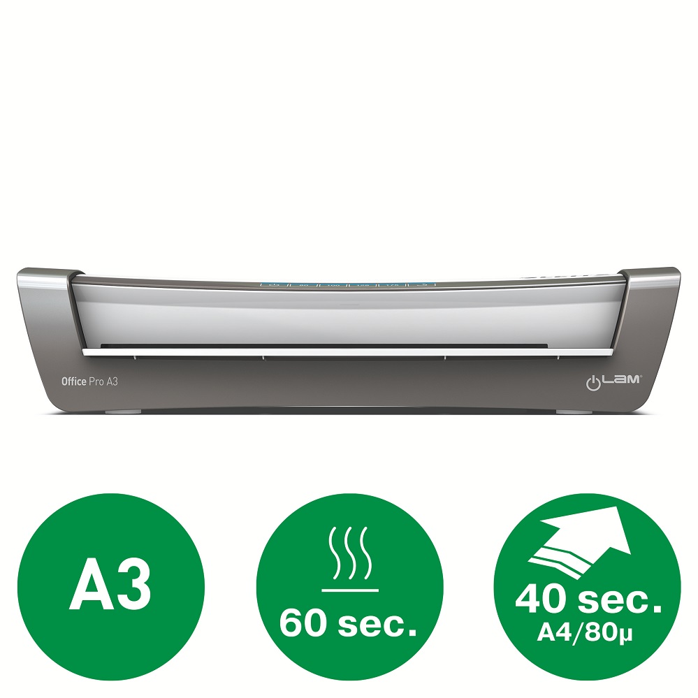 Laminator LEITZ iLAM Office Pro, A3, kit folii laminare inclus, alb