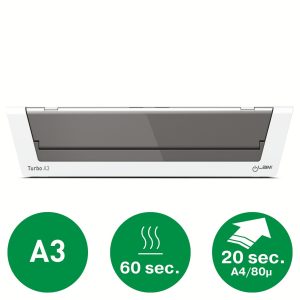 Laminator LEITZ iLAM Touch 2 Turbo S, A3, kit folii laminare inclus, argintiu
