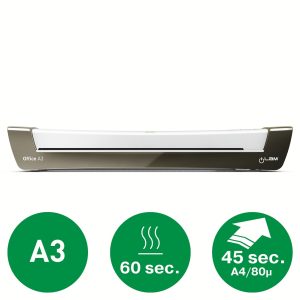 Laminator LEITZ iLAM Office, A3, kit folii laminare inclus, alb