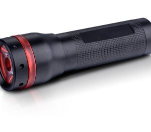 Lanterna cu LED, profesionala, din aluminiu, 1watt - 70 lumeni, waterproof, baterii incluse - neagra