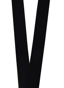 Lanyard textil, 15mm latime,spring clip, KEJEA - negru