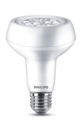 Bec LED tip reflector R80 7W echivalent 100W, E27, alb cald - Philips