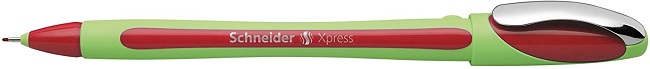 Liner SCHNEIDER Xpress, rubber grip, varf fetru 0.8mm - rosu