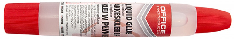 Lipici lichid 43ml, aplicator cu buretel, Office Products - 2 capete de aplicare