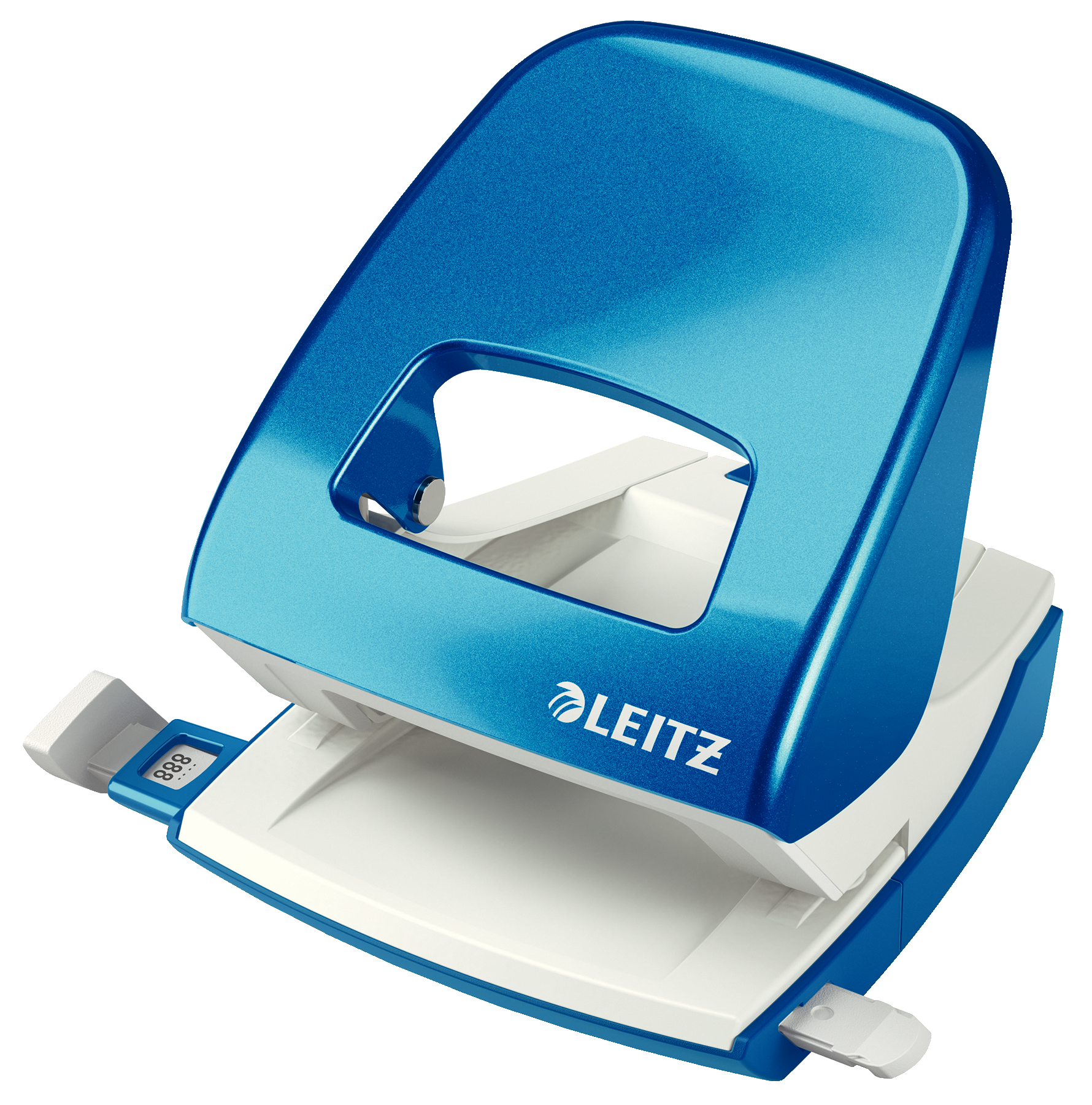 Perforator metalic LEITZ WOW 5008 NeXXt Series, 30 coli, albastru