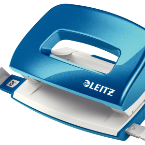 Perforator metalic LEITZ WOW 5060 MINI NeXXt Series, 10 coli, albastru