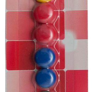 Magneti forma rotunda, diametru 15mm, 10 buc/blister, Office Products - culori asortate