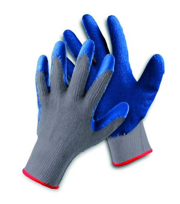 Manusi protectie Clinker, standard EN420, EN-388:3131, degete cauciucate cu latex - marimea 10 - gri