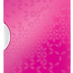 Dosar cu clip LEITZ WOW ColorClip, PP, A4, 30 coli, roz