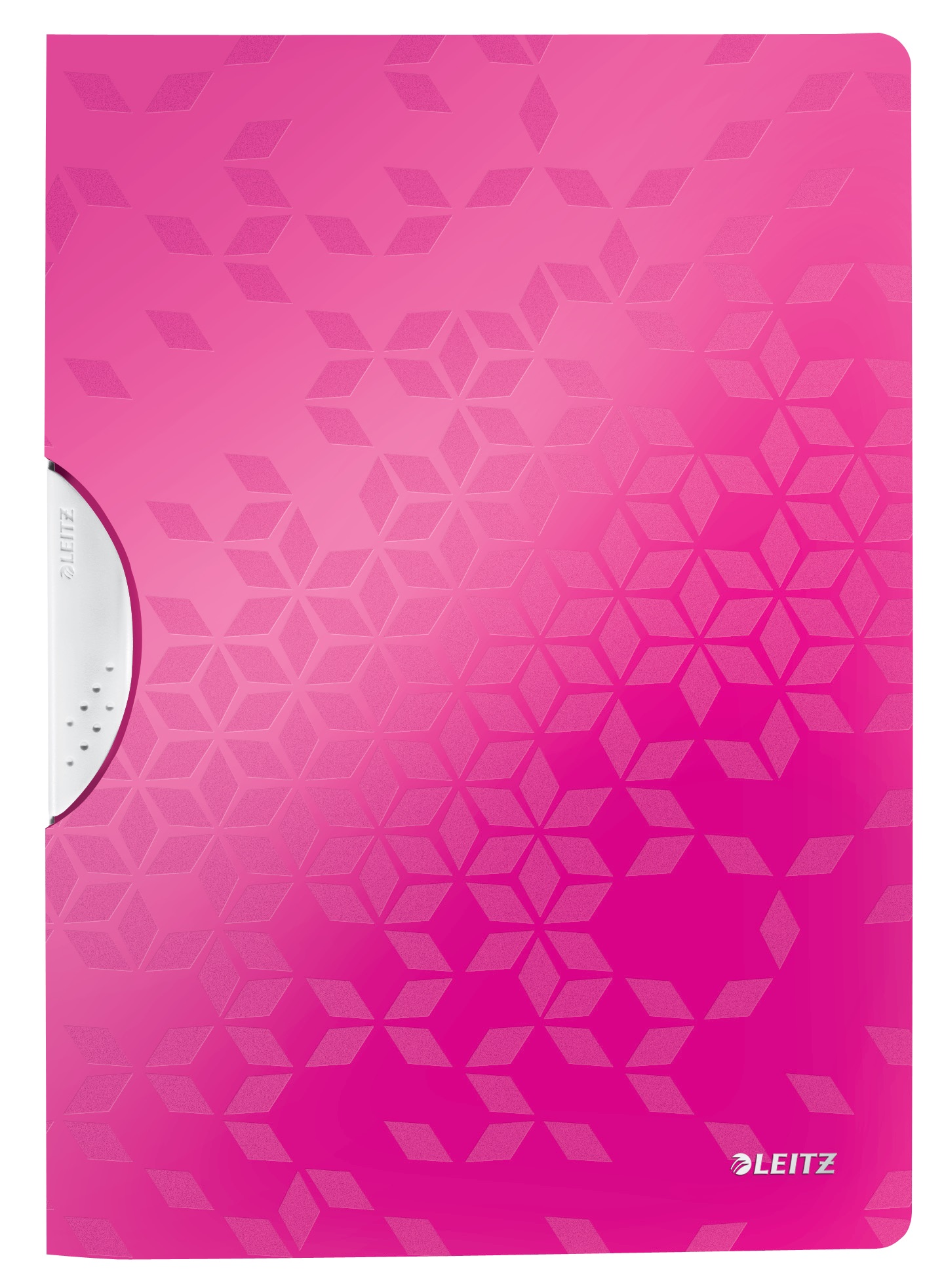 Dosar cu clip LEITZ WOW ColorClip, PP, A4, 30 coli, roz