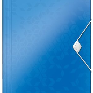 Mapa cu elastic LEITZ WOW, PP, A4, 150 coli, albastru