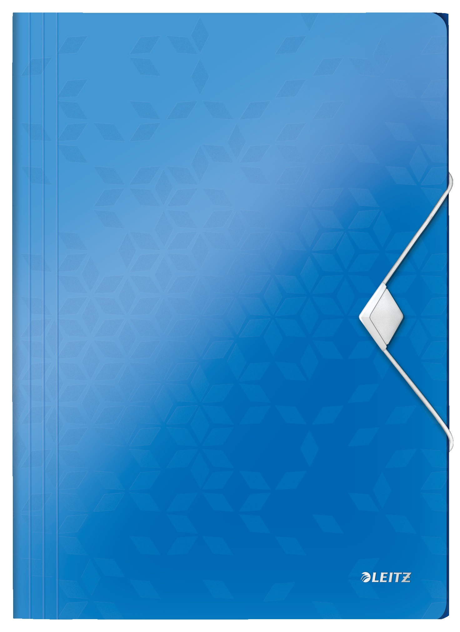 Mapa cu elastic LEITZ WOW, PP, A4, 150 coli, albastru