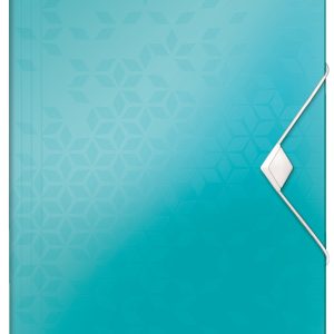 Mapa cu elastic LEITZ WOW, PP, A4, 150 coli, turcoaz