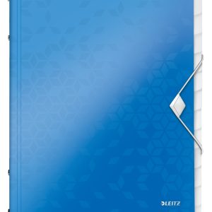 Mapa cu separatoare LEITZ WOW, PP, A4, 12 separatoare, 200 coli, albastru