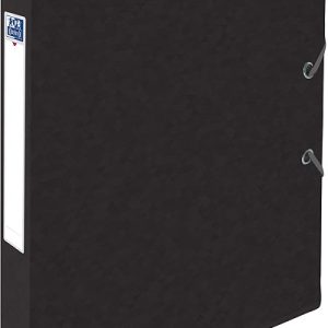Mapa A4, carton MultiStrat 390g/mp, cu elastic, 25mm latime, OXFORD Top File - negru