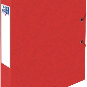 Mapa A4, carton MultiStrat 390g/mp, cu elastic, 40mm latime, OXFORD Top File - rosu