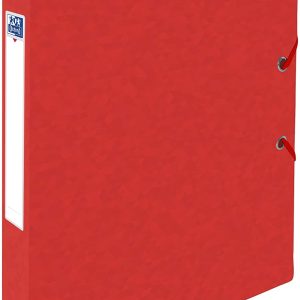 Mapa A4, carton MultiStrat 390g/mp, cu elastic, 25mm latime, OXFORD Top File - rosu