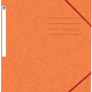 Mapa A4, carton MultiStrat 390g/mp, cu elastic, OXFORD Top File - orange