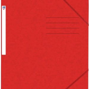 Mapa A4, carton MultiStrat 390g/mp, cu elastic, OXFORD Top File - rosu