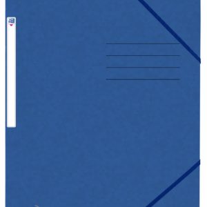 Mapa A4, carton MultiStrat 390g/mp, cu elastic, OXFORD Top File - albastru