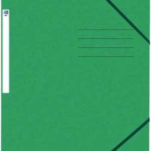 Mapa A4, carton MultiStrat 390g/mp, cu elastic, OXFORD Top File - verde