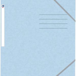 Mapa A4, carton MultiStrat 390g/mp, cu elastic, OXFORD Top File - bleu pastel
