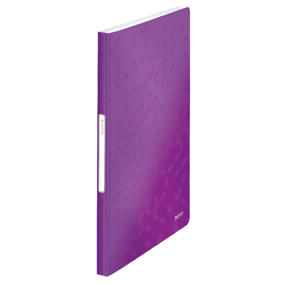 Mapa de prezentare LEITZ WOW, coperta moale, PP, A4, 40 de folii, mov
