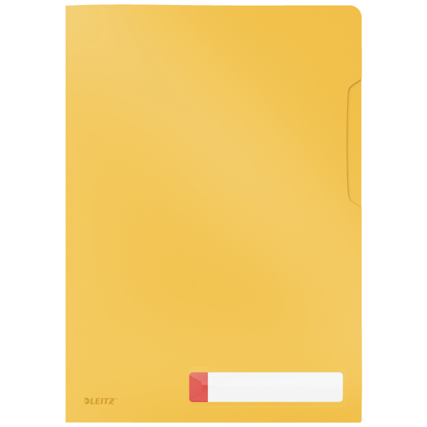 Mapa de protectie LEITZ Cosy, deschidere superioara si lateral dreapta, PP, A4, 40 coli, cu eticheta