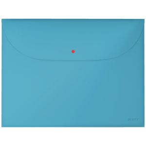 Mapa de protectie LEITZ Cosy, PP, A4, cu capsa si buzunar exterior, 50 coli, 3 buc/set, albastru ce