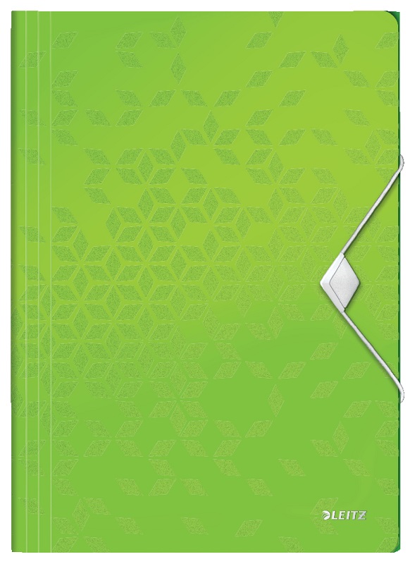 Mapa cu elastic LEITZ WOW, PP, A4, 150 coli, verde