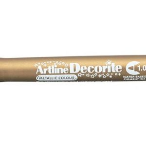 Marker ARTLINE Decorite, varf rotund 1.0mm - auriu
