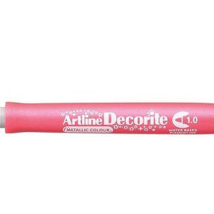 Marker ARTLINE Decorite, varf rotund 1.0mm - roz metalizat