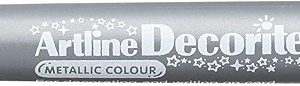 Marker ARTLINE Decorite, varf rotund 1.0mm - argintiu