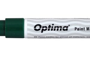 Marker cu vopsea Optima Paint 3713, varf rotund 2.0mm, grosime scriere 1-2mm - verde