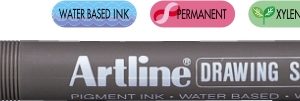 Liner pentru desen tehnic ARTLINE, varf fetru 0.2mm - negru