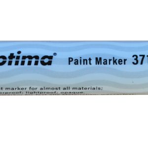Marker cu vopsea Optima Paint 3710, varf rotund 4.5mm, grosime scriere 2-3mm - albastru