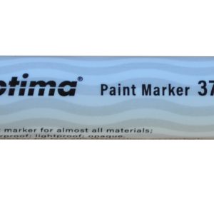 Marker cu vopsea Optima Paint 3710, varf rotund 4.5mm, grosime scriere 2-3mm - galben