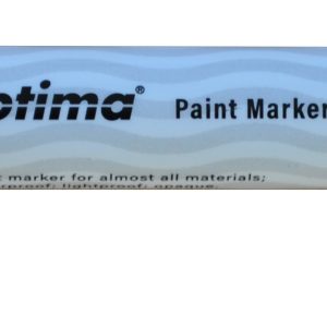 Marker cu vopsea Optima Paint 3710, varf rotund 4.5mm, grosime scriere 2-3mm - orange