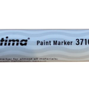 Marker cu vopsea Optima Paint 3710, varf rotund 4.5mm, grosime scriere 2-3mm - argintiu