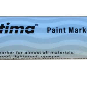 Marker cu vopsea Optima Paint 3710, varf rotund 4.5mm, grosime scriere 2-3mm - negru