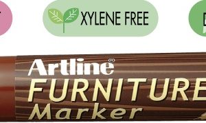 Marker ARTLINE 95, pentru mobilier din lemn (retusuri), corp plastic, varf tesit 2.0-5.0mm - nuc
