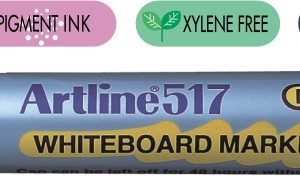 Marker pentru tabla de scris ARTLINE 517 - Dry safe ink, varf rotund 2.0mm - negru