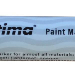 Marker cu vopsea Optima Paint 3710, varf rotund 4.5mm, grosime scriere 2-3mm - rosu