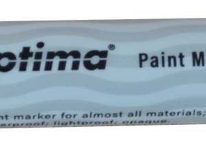 Marker cu vopsea Optima Paint 3710, varf rotund 4.5mm, grosime scriere 2-3mm - violet