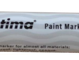Marker cu vopsea Optima Paint 3710, varf rotund 4.5mm, grosime scriere 2-3mm - maro