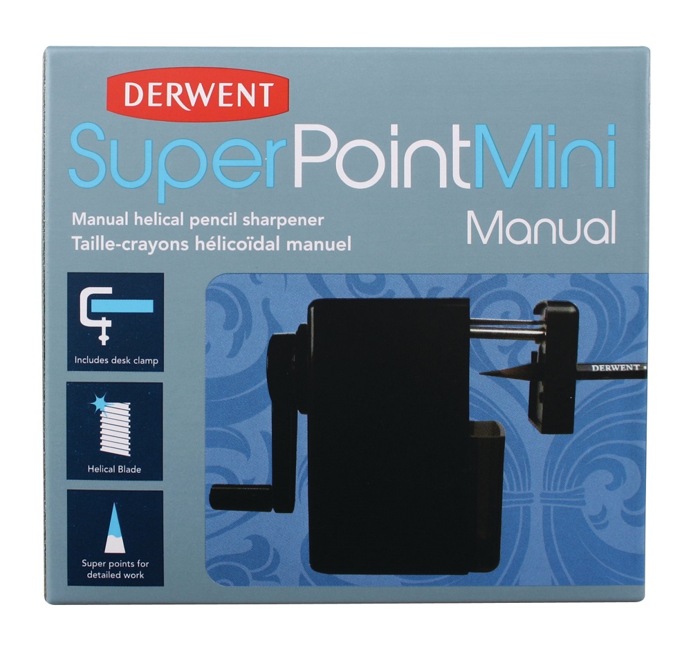Mini ascutitoare creioane DERWENT Professional, manuala, pentru creioana pana la 8 mm, clema de prin