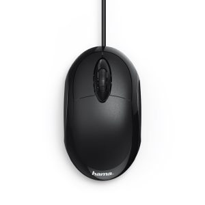 Mouse Optic MC-100, 3 butoane, fir, negru, Hama